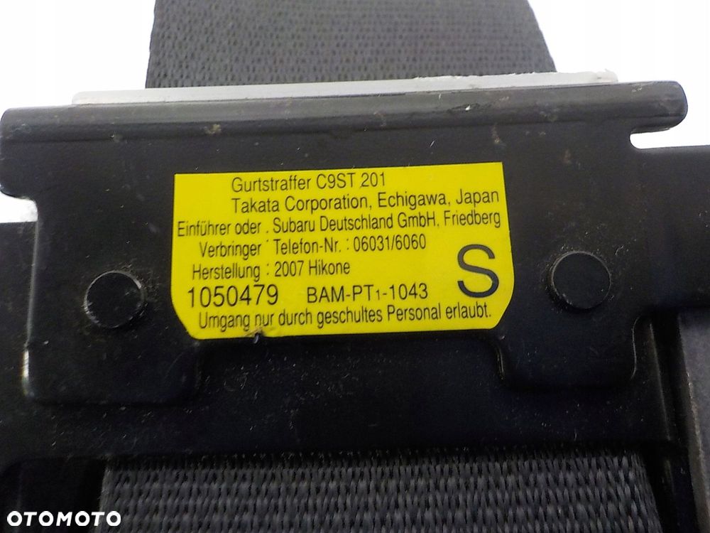 SUBARU IMPREZA III GH PAS BEZPIECZEŃSTWA NAPINACZ LEWY PRZÓD KIEROWCY - 12