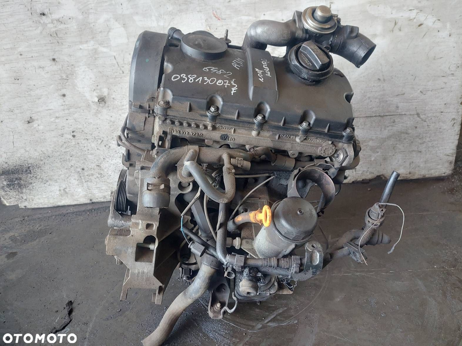 SILNIK DIESEL + POMPOWTRYSKI TURBO AUDI A4 B5 1.9 TDI AJM 038130073F - 7