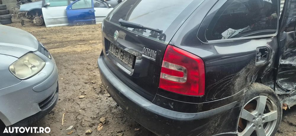 Haion cu geam luneta spate portbagaj Skoda Octavia 2 NFL 2008 break combi Culoare cod F9R - 1
