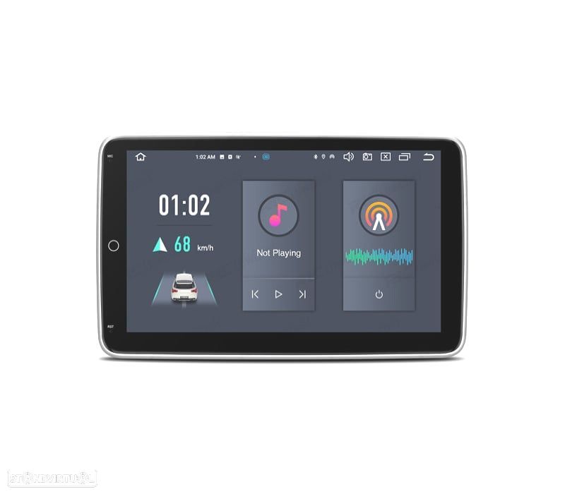 AUTO RADIO GPS 1DIN ANDROID 12 LCD TÁCTIL 10" CARPLAY USB DUAL ZONE - 4