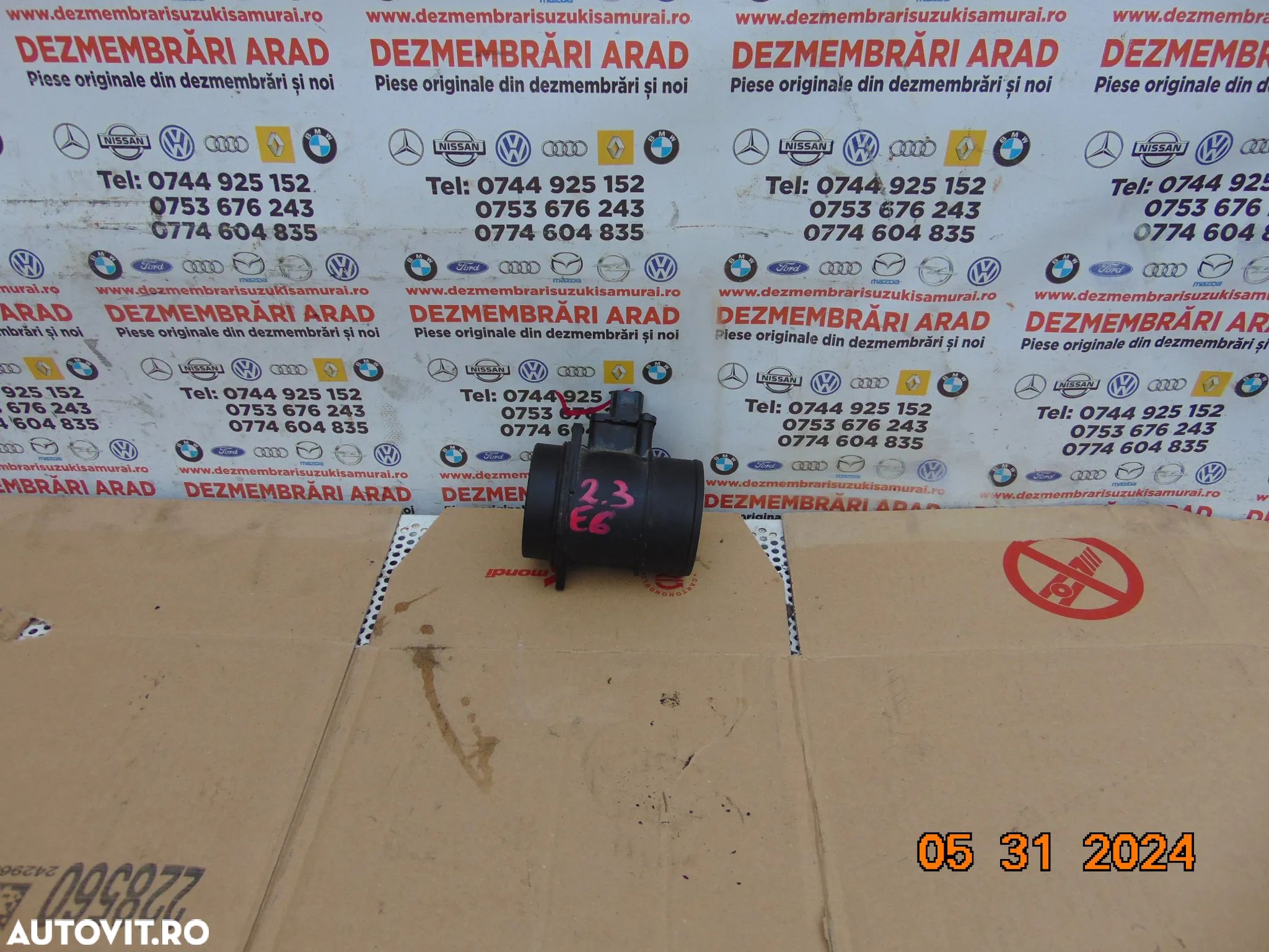 Debitmetru aer Renault Master 2.3 euro 6 Opel Movano nissan nv400 cod 165765213r - 1