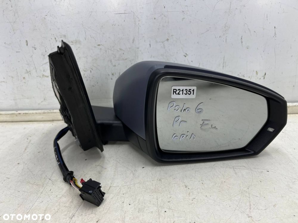 Lusterko VW Polo 6 VI 2g 17r.- PRAWE elektryczne podgrzewane 6 pin kompletne EUROPA - 1
