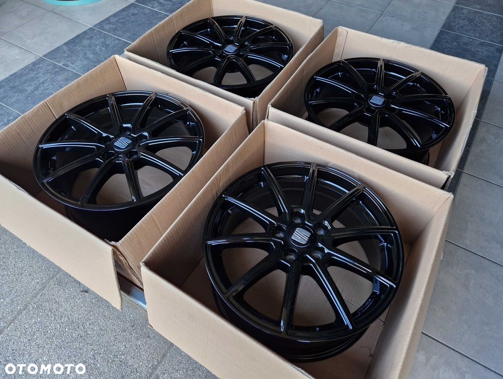 Alufelgi 17 5x112 Seat Leon Ateca Toledo Exeo Altea Tarraco Czarne 70# - 5
