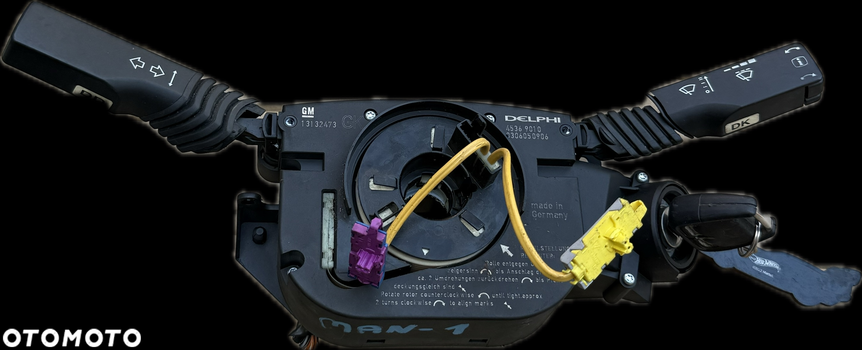 Manetka Taśma Airbag Stacyjka Kluczyk Opel Vectra C 13132473 - 2