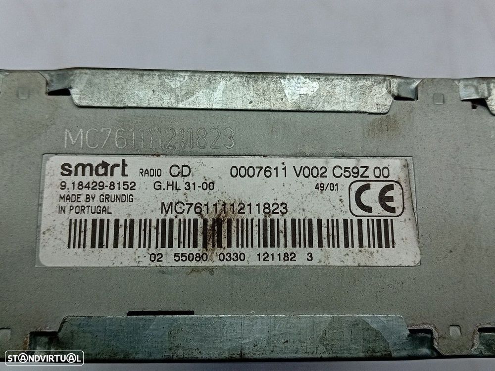 Rádio / auto-rádio SMART City-Coupé (450) - 4