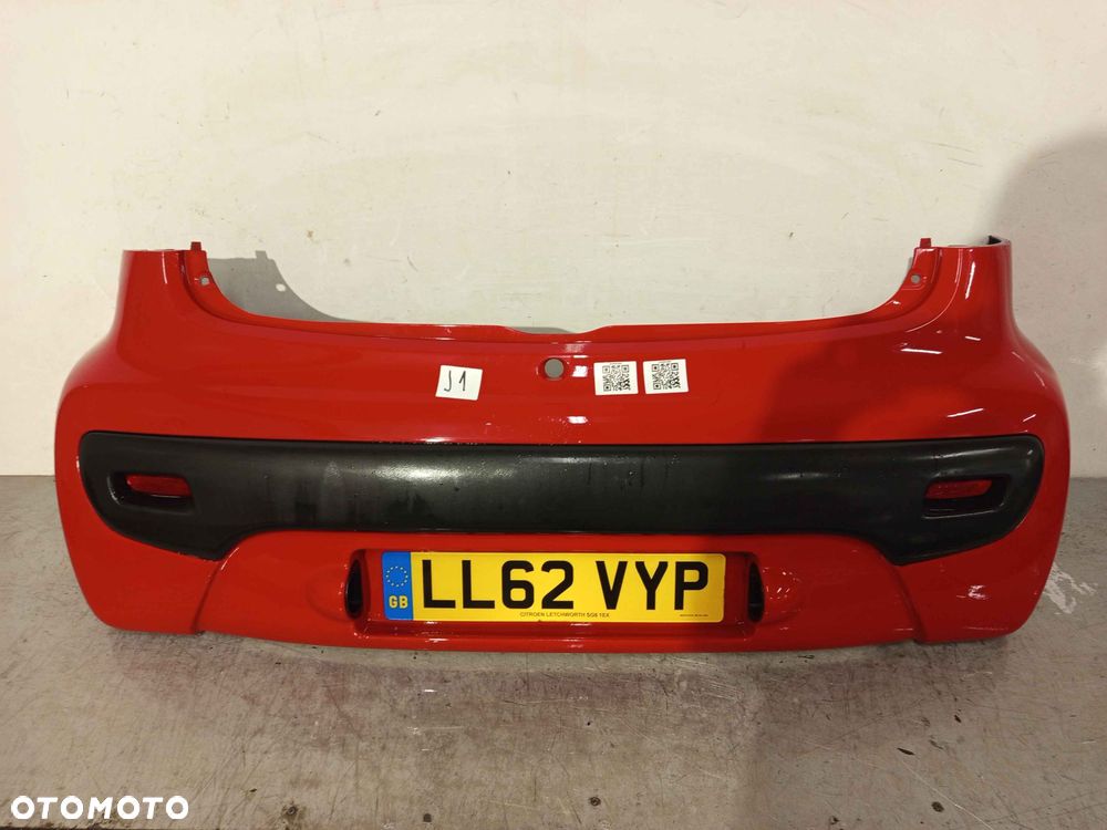 + ZDERZAK TYŁ TYLNY CITROEN C1 PEUGEOT 107 KKN CZERWONY - 1