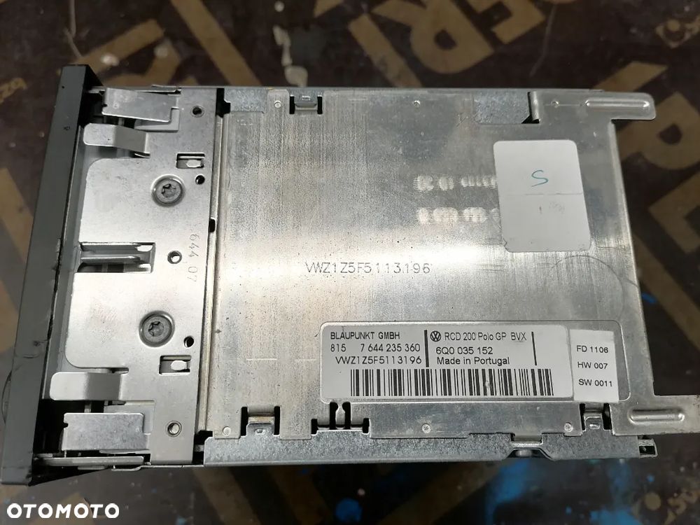 Radio CD Radioodtwarzacz Volkswagen VW 6Q0035152 - 7