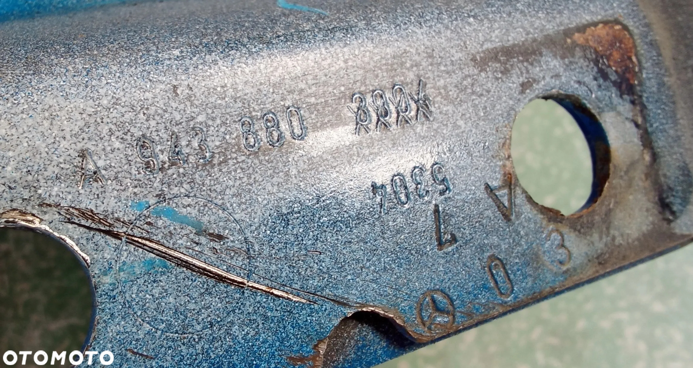 Mercedes actros MP3 okular zderzak narożnik prawy A 943880 metal - 7