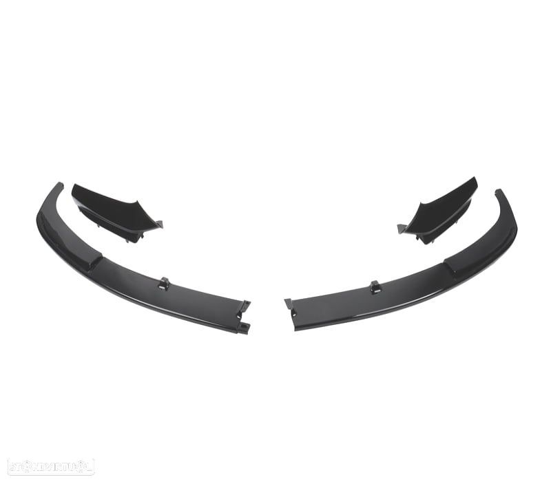SPOILER LIP FRONTAL BMW F10 F11 10- LOOK M PERFORMANCE PRETO BRILHANTE - 3