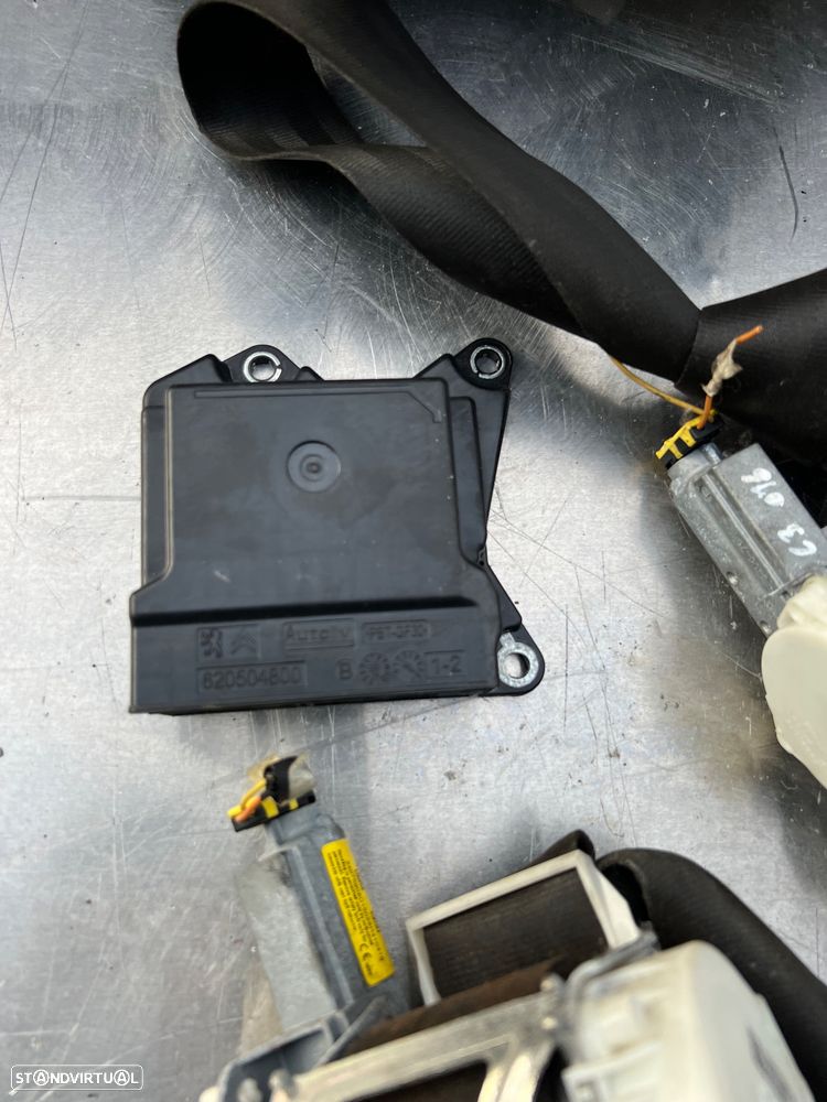 Conjunto Airbags Citroen C3 2015 completo - 3