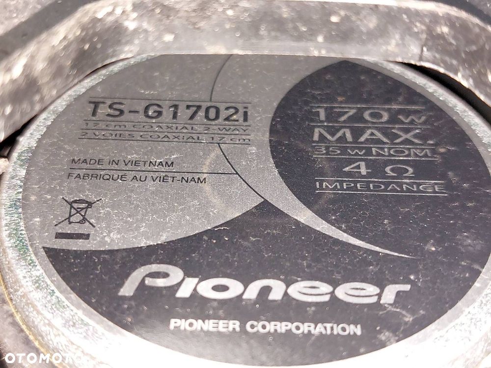 GŁOŚNIKI KOMPLET 2 SZTUKI PIONEER TS-G1702I 17CM 170MM 16,5CM 165MM - 5