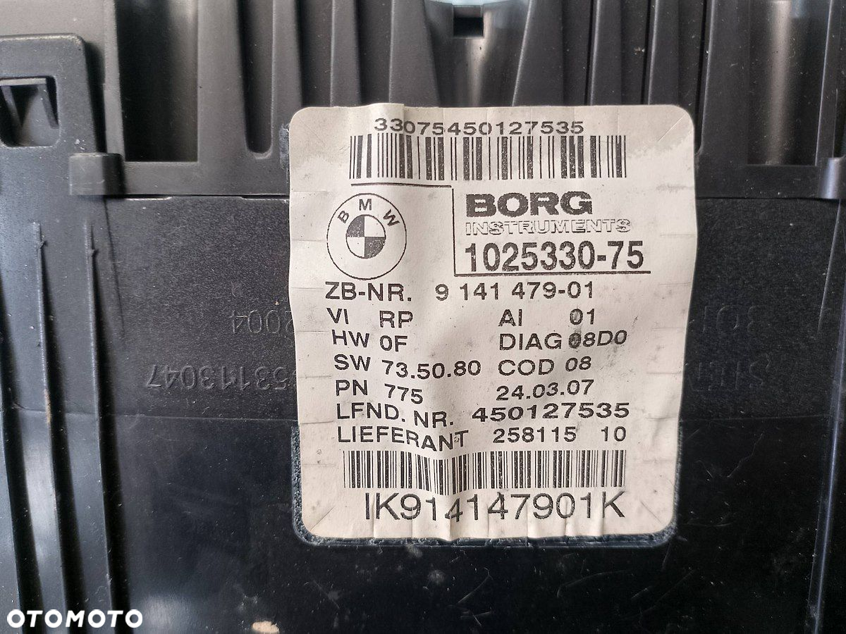 LICZNIK BMW E90 9141479-01  450127535 1025330-75 2.0 - 7