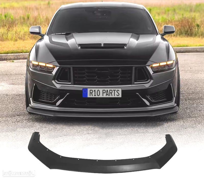 SPOILER LIP FORD MUSTANG GT S650 24- PRETO BRILHANTE - 1