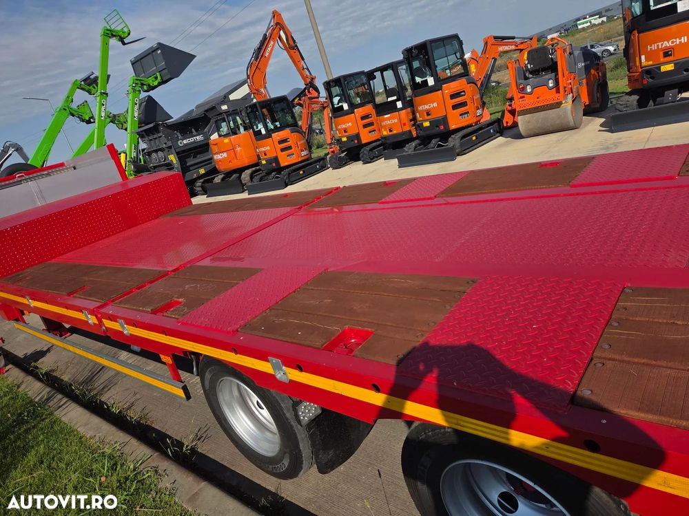 Janmil TRAILER 3 axe FULL OPTION-NOU, 2026, rampe DUBLE, lemne pt extensii latime la 3m, 2 roti rezerva, axe SAF, anv Goodyear, TROLIIU, cutie depozitare, obloane pe gatul de lebada, Carte identitate RAR, Podea rabatabila, posibil leasing-PROMOTIE 58.900eur - 19