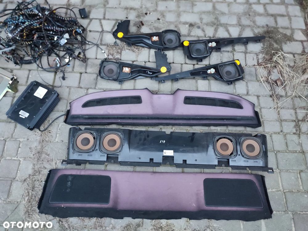 BMW E38 DSP Kompletne półka roleta wiązka wzmacniacz - 2
