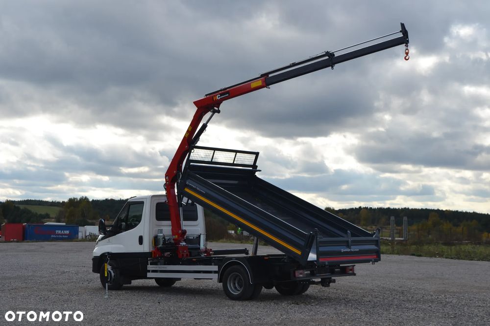 Iveco Daily 50C15 50C18 Nowy żuraw HDS HYVA HA 33 udźwig 2285 kg3-stronny wywrot Kiper Wywrotka Fassi M40 - 10
