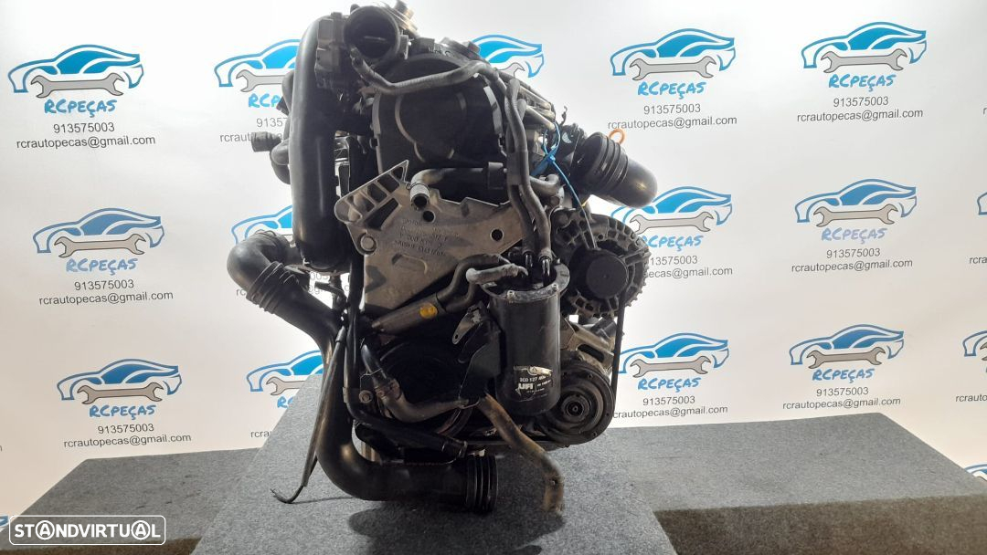 MOTOR COMPLETO 1.9 TDI 8V 90CV BRU VW VOLKSWAGEN GOLF V 5 MK5 TOURAN GOLF PLUS MOTOR ARRANQUE BIMASSA ALTERNADOR COMPRESSOR AR CONDICIONADO BOMBA DIRECAO DIREÇÃO TURBO INJETOR INJETORES - 4