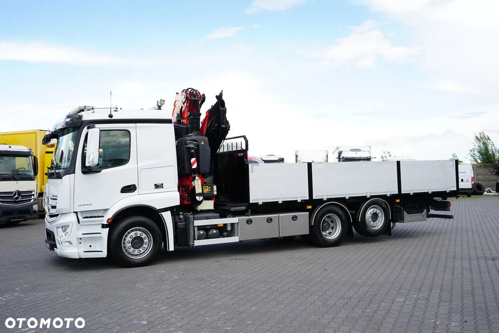 Mercedes-Benz ACTROS / 2543 / 6 X 2 / SKRZYNIOWY + HDS / FASSI F 295 / WYS. 16,5 M / PILOT / OŚ SKRETNA - 5