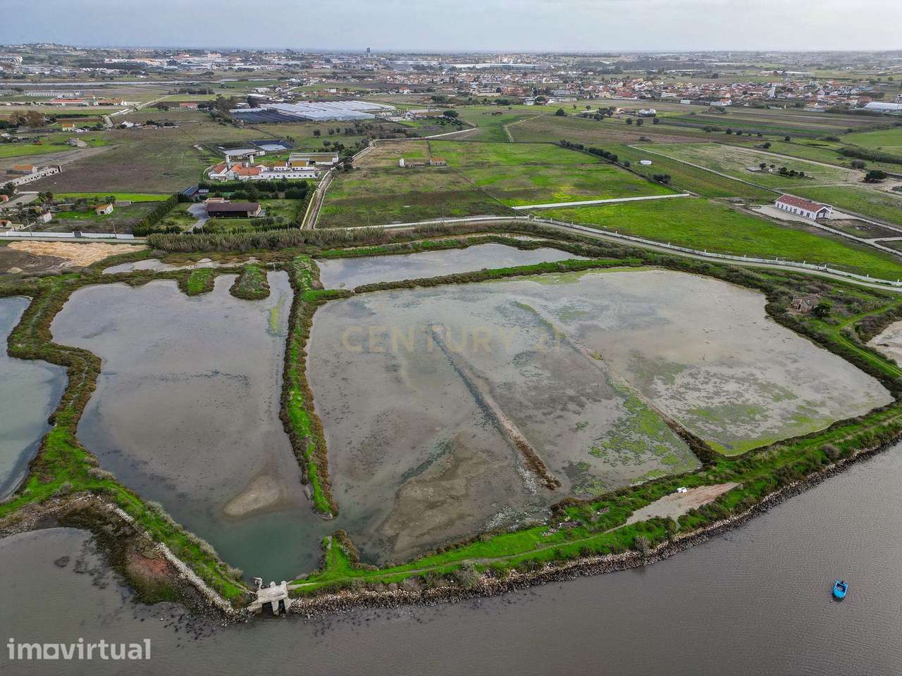 Marinha com 5 ha, destinada a piscicultura, em Sarilhos Grandes, Monti - Grande imagem: 4/32