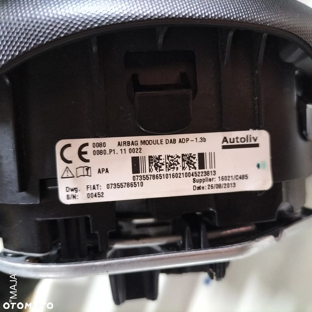 FIAT 500L KOMPELT PODUSZEK DESKA KONSOLA AIRBAG KIEROWCA PASAŻER ORYGINAŁ DEMONTAŻ - 23