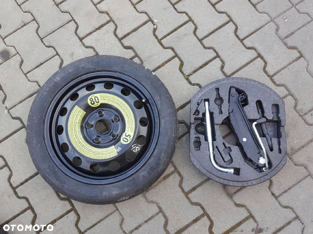 VW GOLF VI V TOURAN EOS KOŁO DOJAZDOWE 16 5X112 LEWAREK WKŁAD - 1