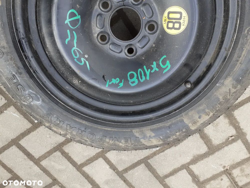 # DOJAZDÓWKA KOŁO DOJAZDOWE ZAPAS ZAPASÓWKA FORD 5X108 - 3