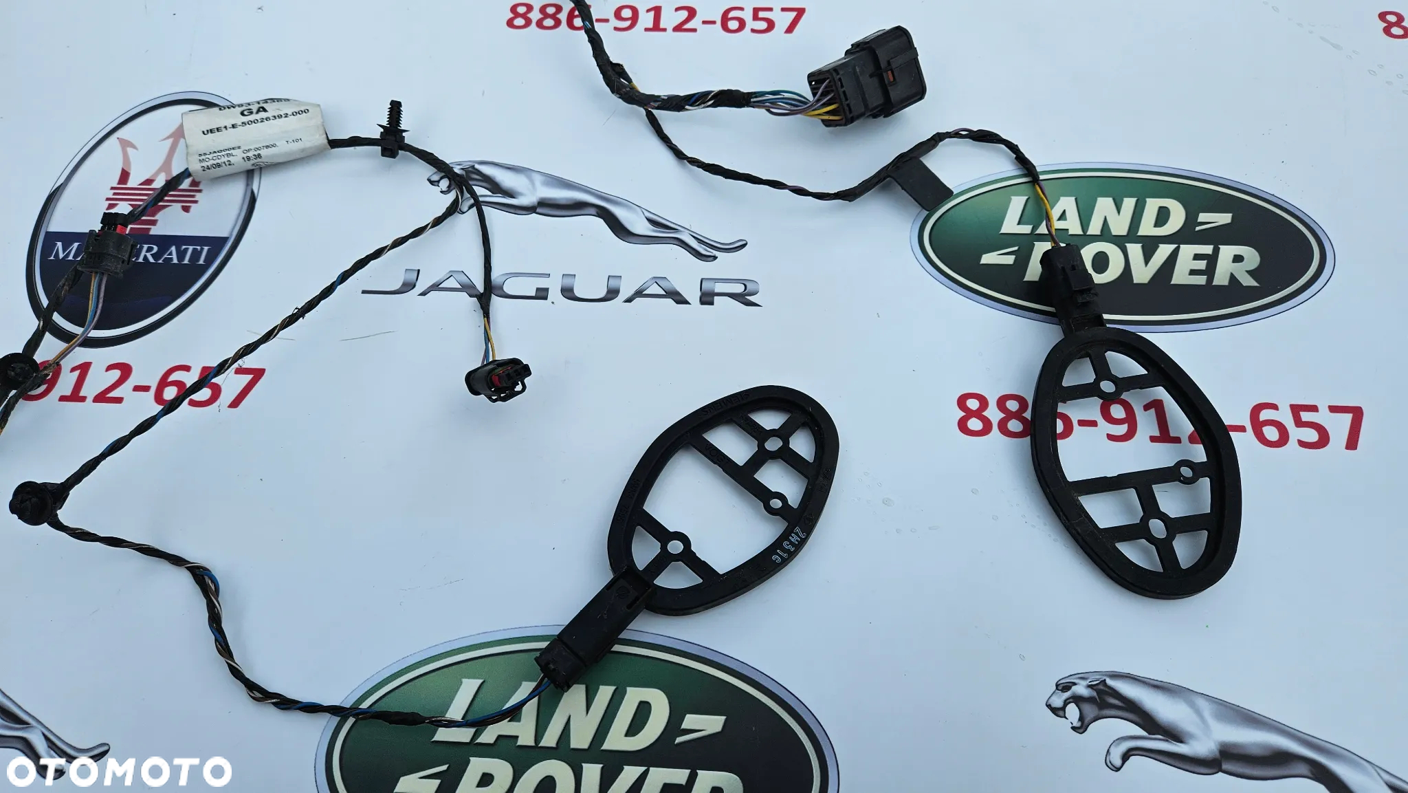Jaguar XJ 351 2010-2015 Instalacja zderzaka przedniego 10 PIN Wiązka PDC 4x PDC Antena 2X Przewód DW93-14369-GA - 2