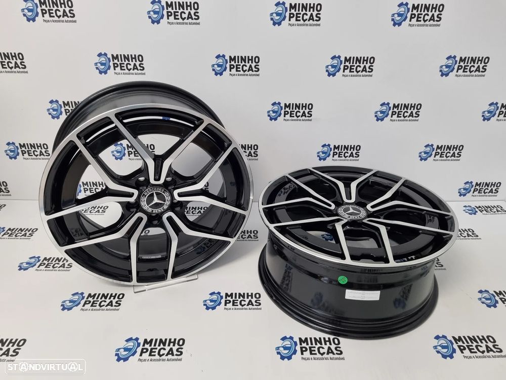 Jantes Mercedes Novo Class C e E AMG em 18 Preto Polido - 4