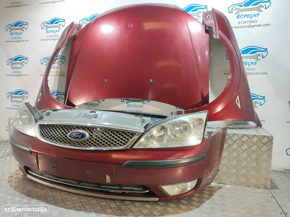 FRENTE COMPLETA FORD MONDEO 3 III MK3 FASE 2 CAPOT PARACHOQUES GUARDA-LAMAS OTICAS RADIADOR VENTILADOR FRENTE FIBRA REFORÇO - 3