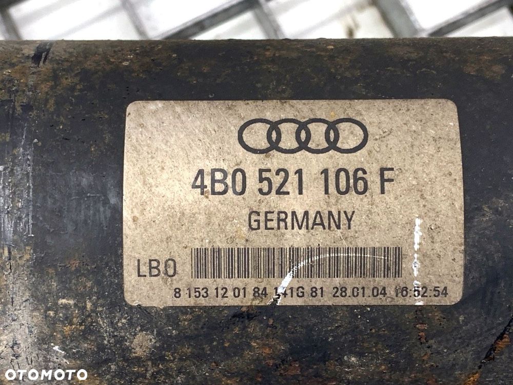 WAŁ NAPĘDOWY TYŁ - 149.00 PLN - AUDI A6 C5 Avant (4B5) 1997 - 2005 2.5 TDI 132 kW [180 KM] olej - 5