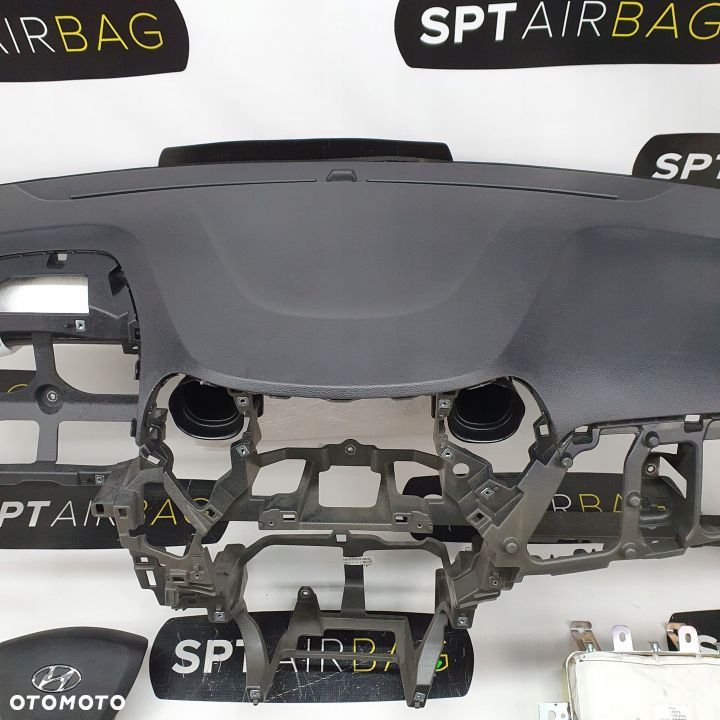HYUNDAI i10 II 2 DESKA ROZDZIELCZA KONSOLA KOKPIT PULPIT PODUSZKI AIRBAG AIR BAG PASY KIT SET - 3