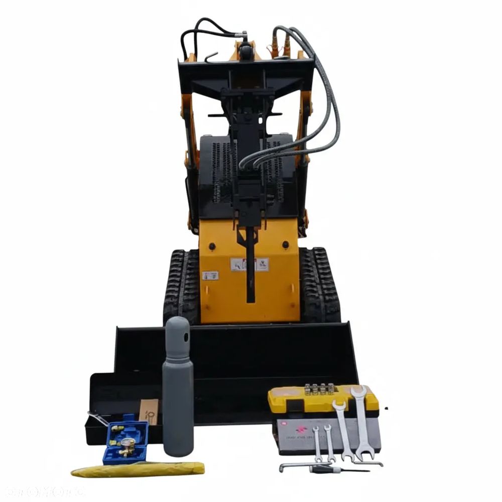 Miniładowarka Gąsienicowa Burtowa WORKMAX 360 SKID-STEER Zestaw (Łyżka + Młot) - 5
