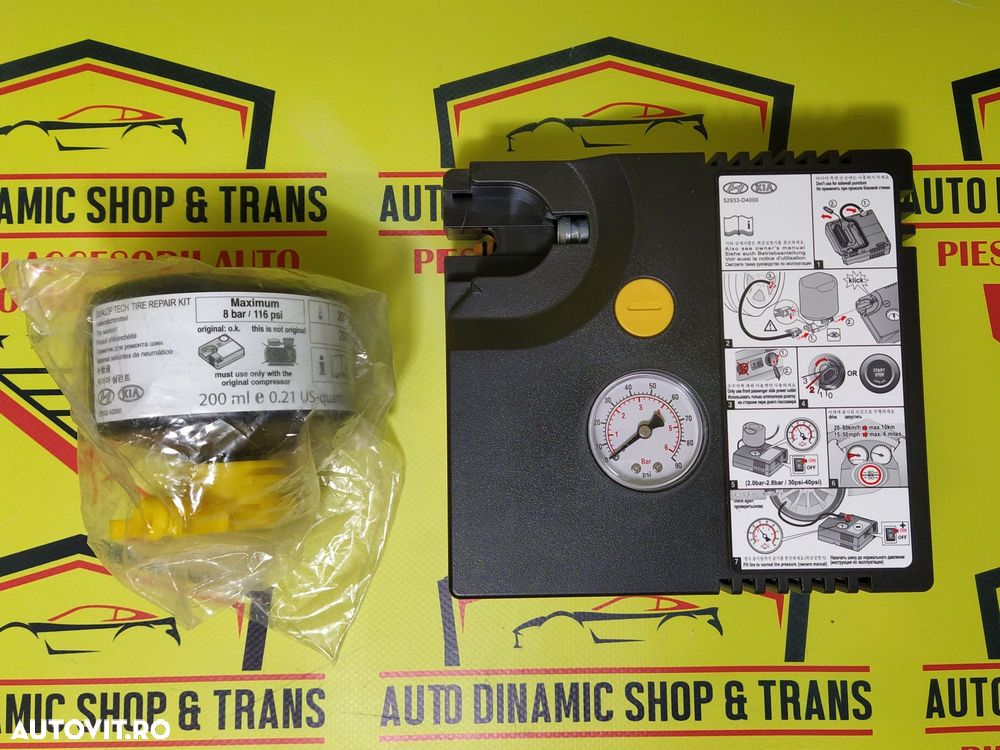 Compresor auto umflat roti kit pana original Hyundai Kia SUV husa 180w - 3