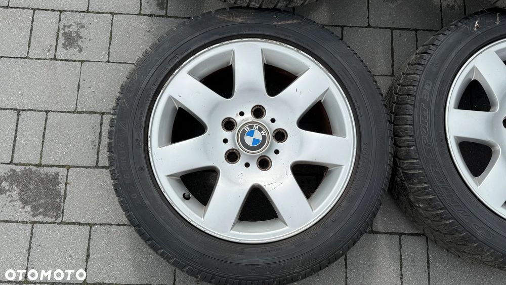 Koła r16 5x120 BMW 7J ET47 205/55 Dunlop alufelgi e46 e36 e90 e91 e92 e87 e81 - 5