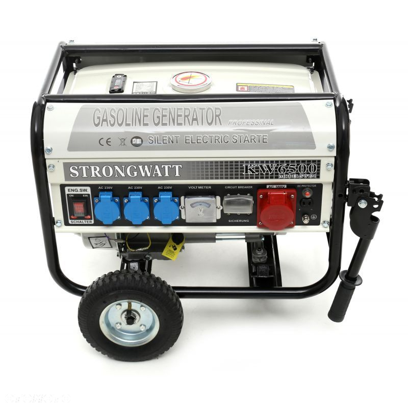 AGREGAT PRĄDOTWÓRCZY GENERATOR PRĄDU 2500W 12/230/380V NA KÓLKACH KRAFDELE - 3