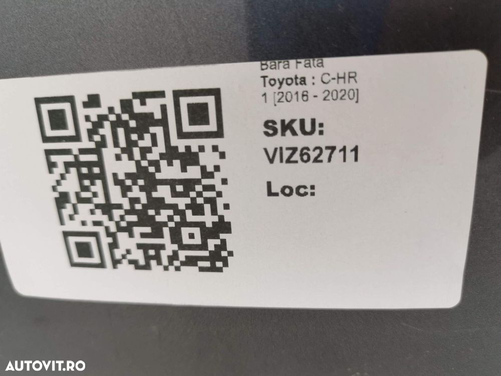 Bara Fata Toyota  C-HR 1 [2016 - 2020] Aftermarket In Stare Buna - 8