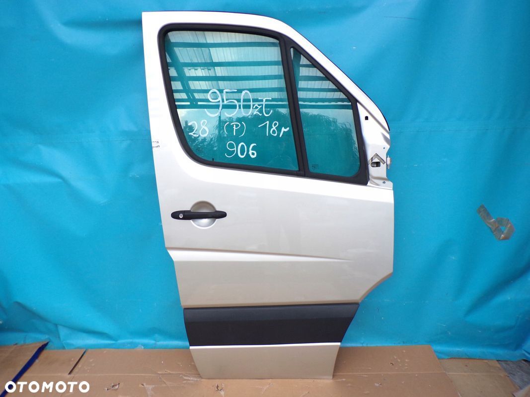 SPRINTER 906 CRAFTER drzwi przednie OCYNK PRAWE SREBRNY metalik NOWE 2018r - 1