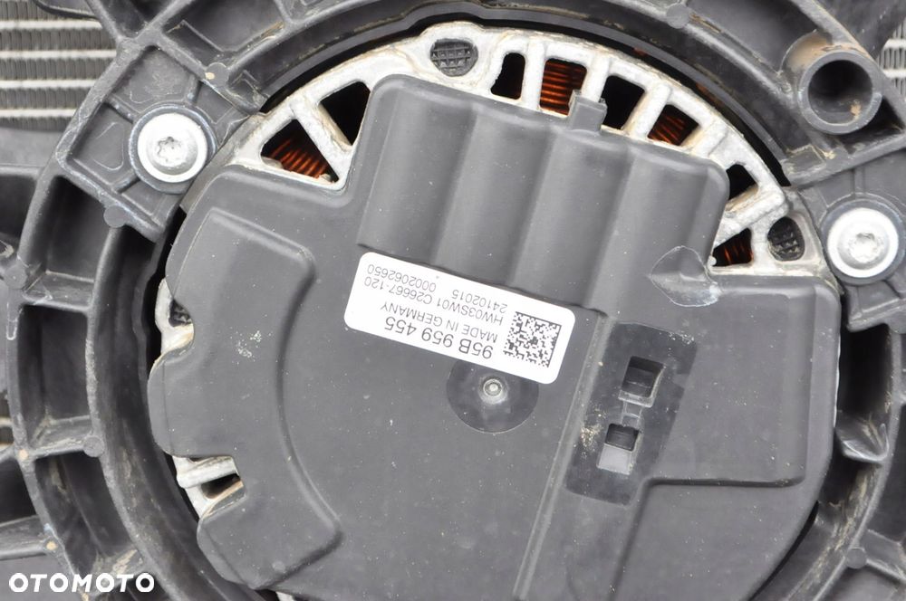 PORSCHE MACAN PAS PRZEDNI CHŁODNICE WENTYLATOR KOMPLET 3.6 V6 - 3