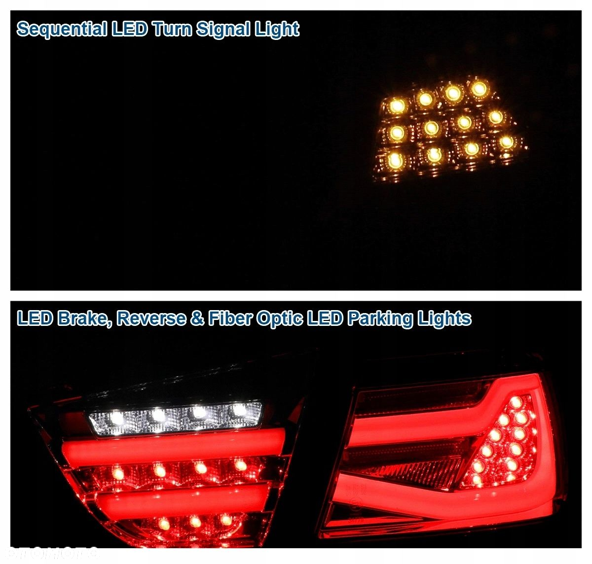 Lampy tyl ne kpl Led Bar Neon DTS Smoke Bmw 3 e90 sedan Lift Lci FL 08-12 - 4