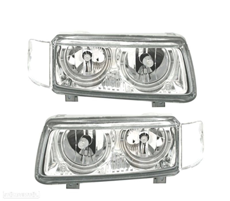 FARÓIS ANGEL EYES VOLKSWAGEN VW PASSAT 93-96 FUNDO CROMADO H7 - 2