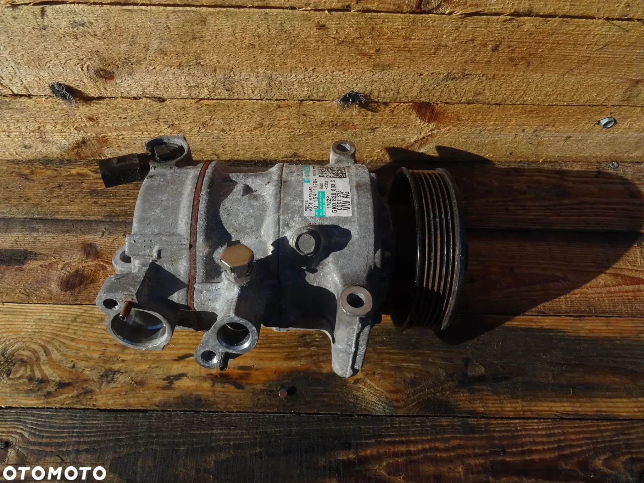 SPRĘŻARKA KLIMATYZACJI SKODA FABIA II 1.2 TSI AUDI VW CBZ 5K0820803C - 1