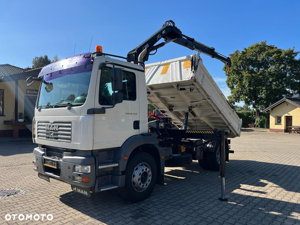 MAN 18.240 TGM wywrotka 3-str. z HDS HIAB 099, manual