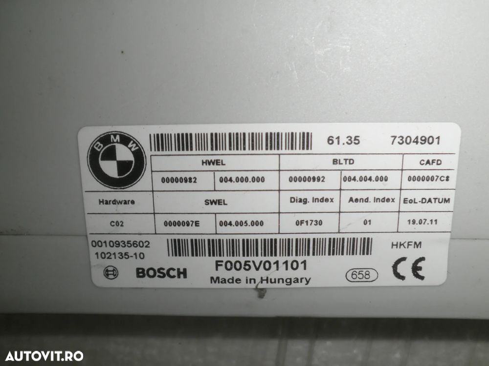 Calculator / modul / unitate control haion BMW Seria 5 F11 7304901 - 3