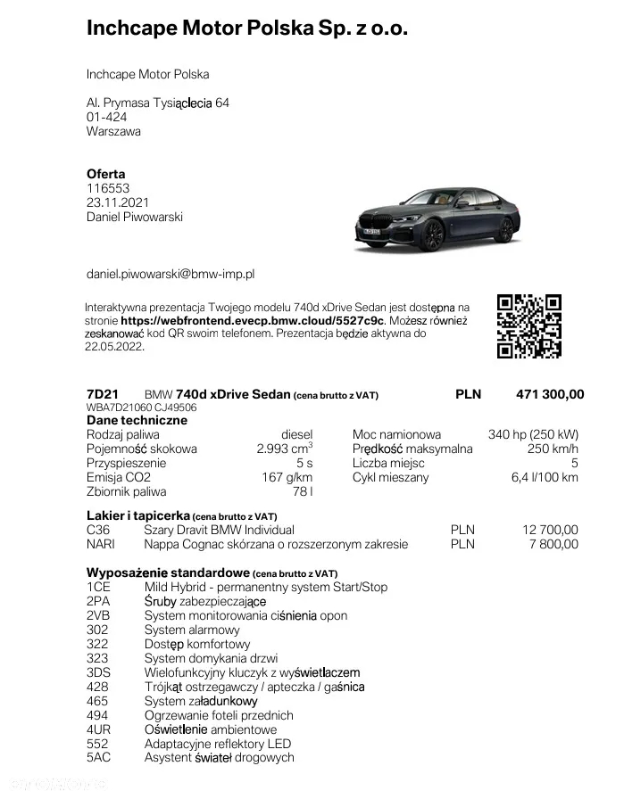 BMW Seria 7 740d xDrive sport - 19