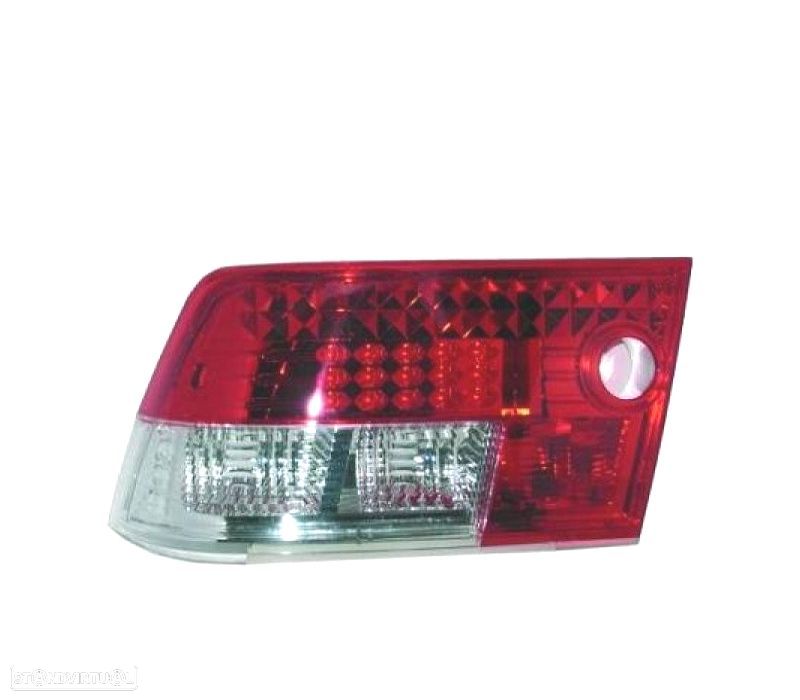 FAROLINS TRASEIROS LED OPEL CALIBRA 90-97 VERMELHO BRANCO - 1