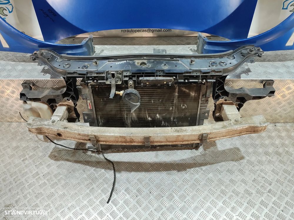 FRENTE COMPLETA RENAULT MEGANE 2 II MK2 FACELIFT CAPOT PARACHOQUES GUARDA-LAMAS OTICAS RADIADOR VENTILADOR FRENTE FIBRA REFORÇO - 20