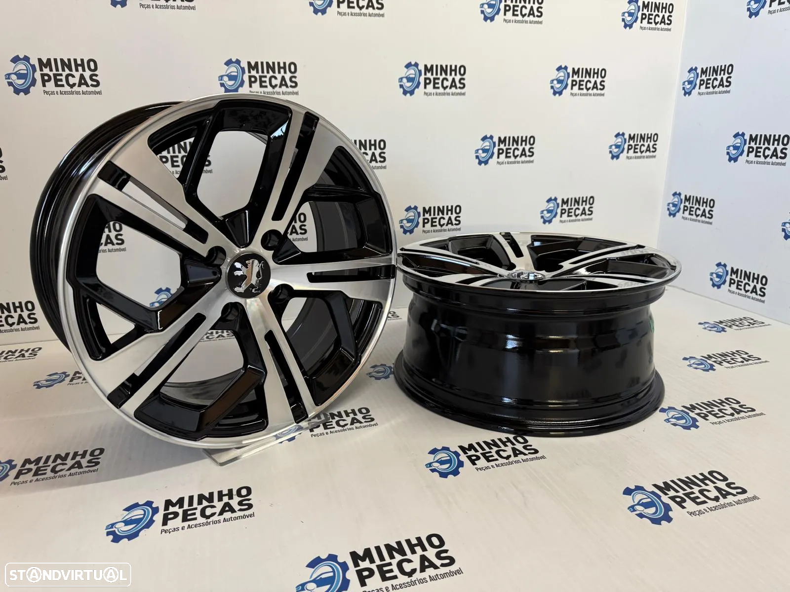 Jantes Look Peugeot 3008 GT em 16 (4x108) Preto e Polido - 6