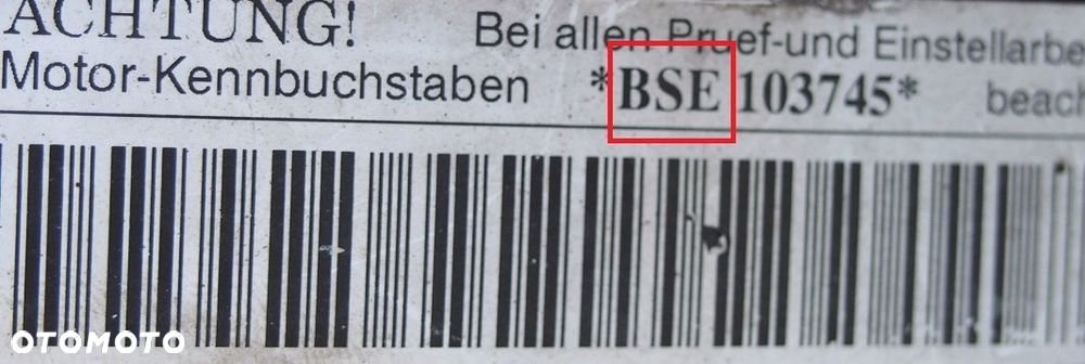 silnik kompletny audi / seat / skoda / vw 1.6 / 102km. super stan ! bse - 6