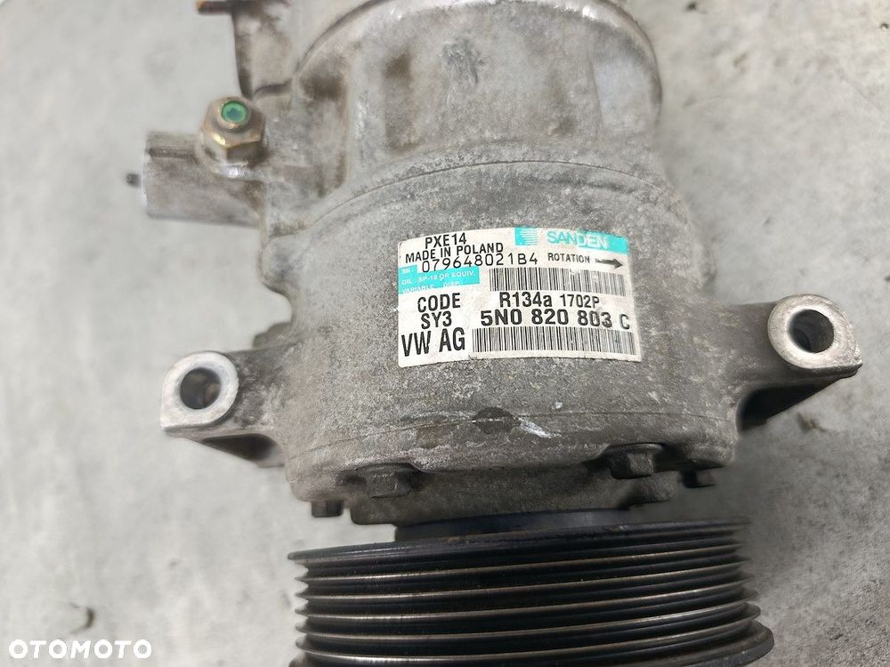 POMPA,SPRĘŻARKA KLIMATYZACJI VW GOLF PLUS I 5N0820803C PXE14  SANDEN 1.6 8V - 7