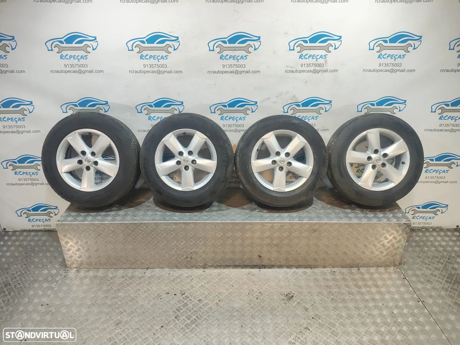 Conjunto Jante Jantes 16 Originais Nissan Qashqai J10 6.5J ET40 5x114.3 N3160140 - 1